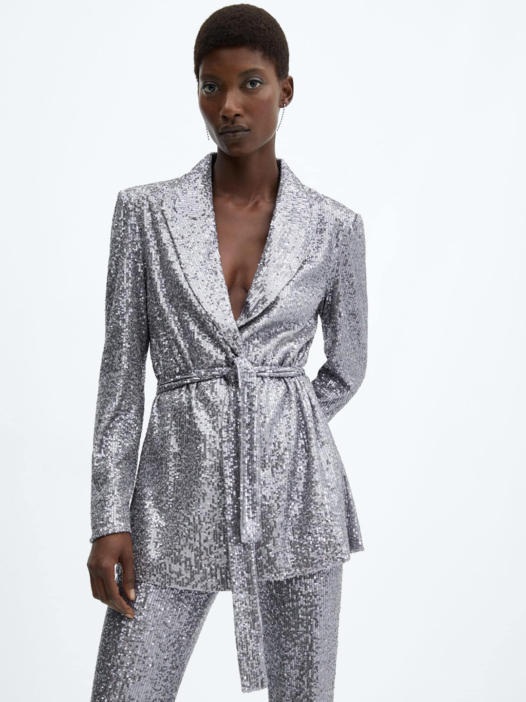 MANGO Shimmery Blazer