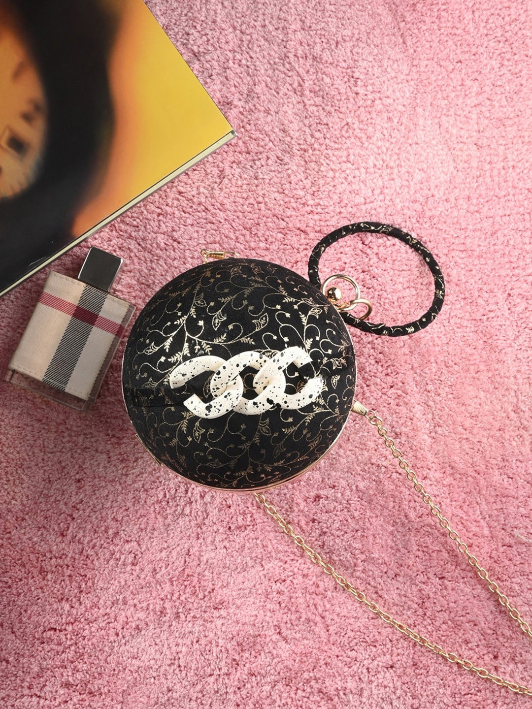 Toobacraft Embroidered Box Clutch