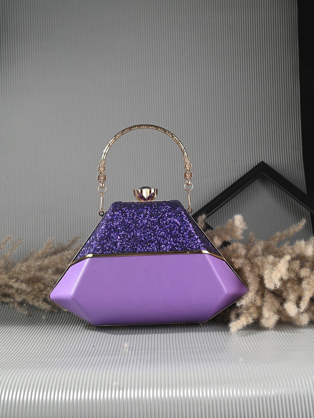 Toobacraft Embellished Box Clutch