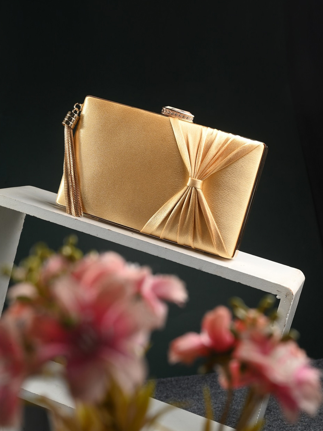 Toobacraft Embellished Box Clutch