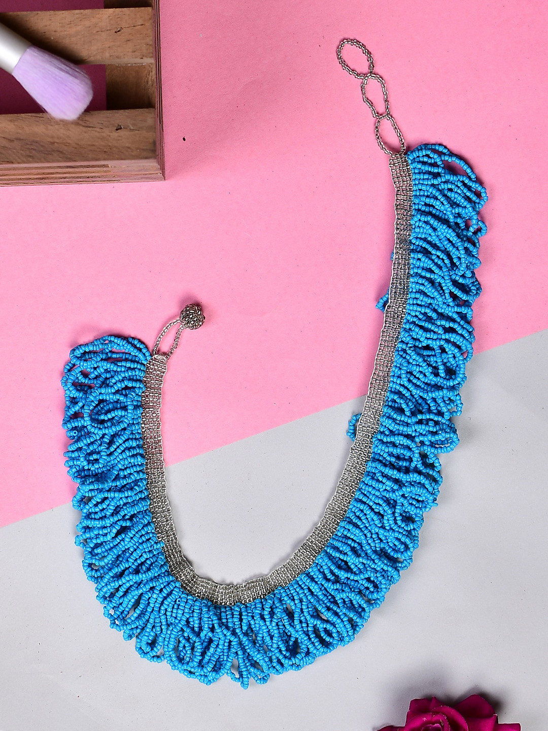 Bamboo Tree Jewels Beaded Statement Tribal Necklace