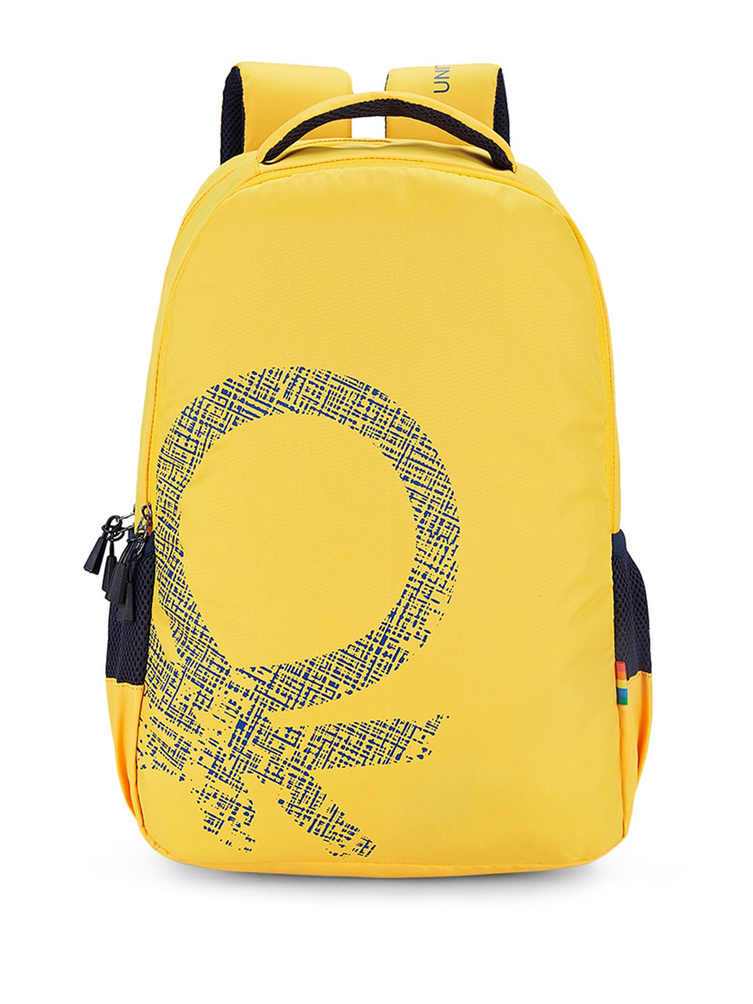 United Colors of Benetton Unisex Graphic Water Resistant 14 Inch Laptop Backpack