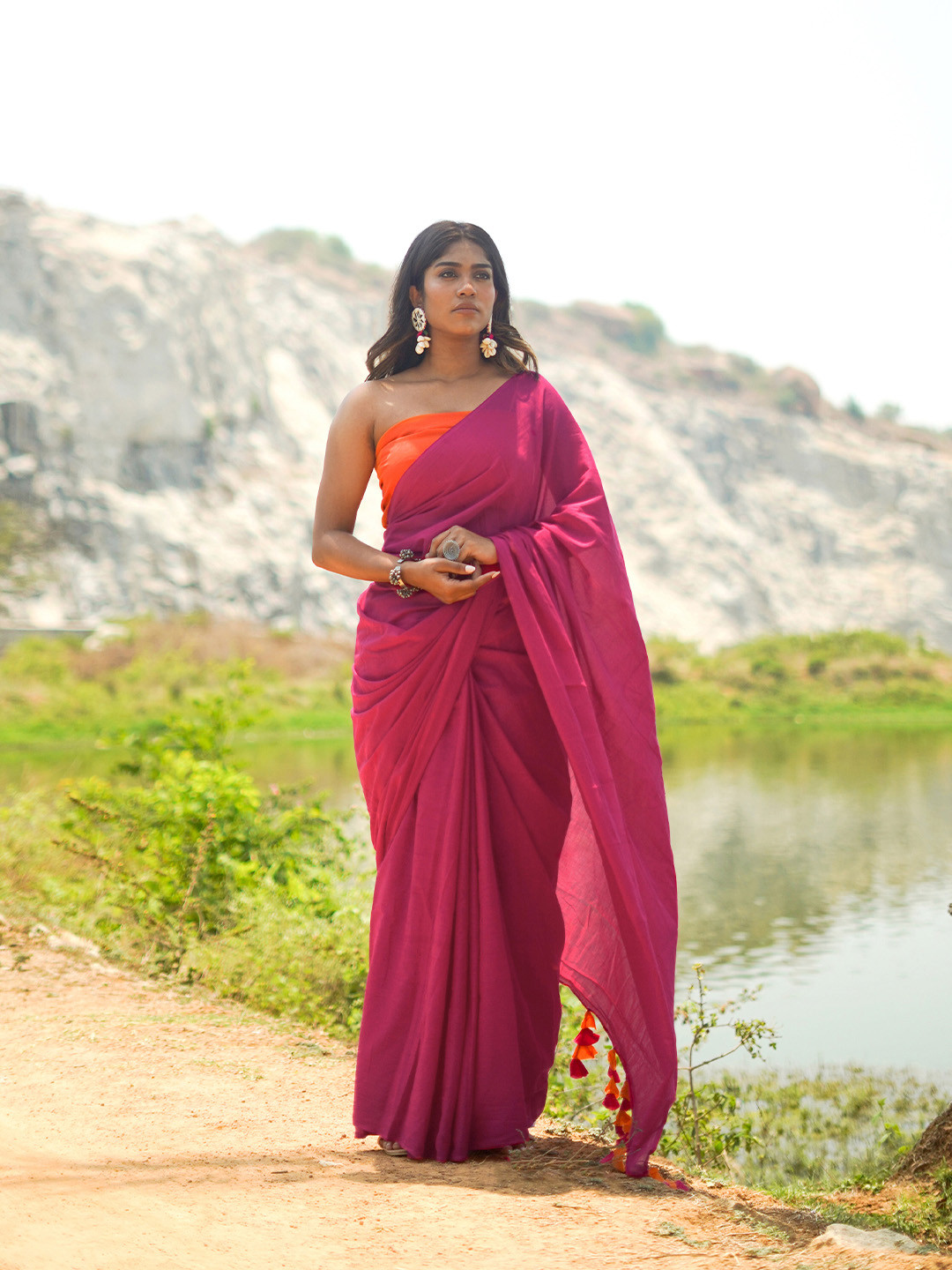 TEEJH Pure Cotton Saree