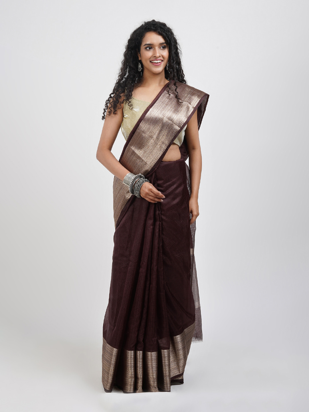 TEEJH  Zari Organza Saree