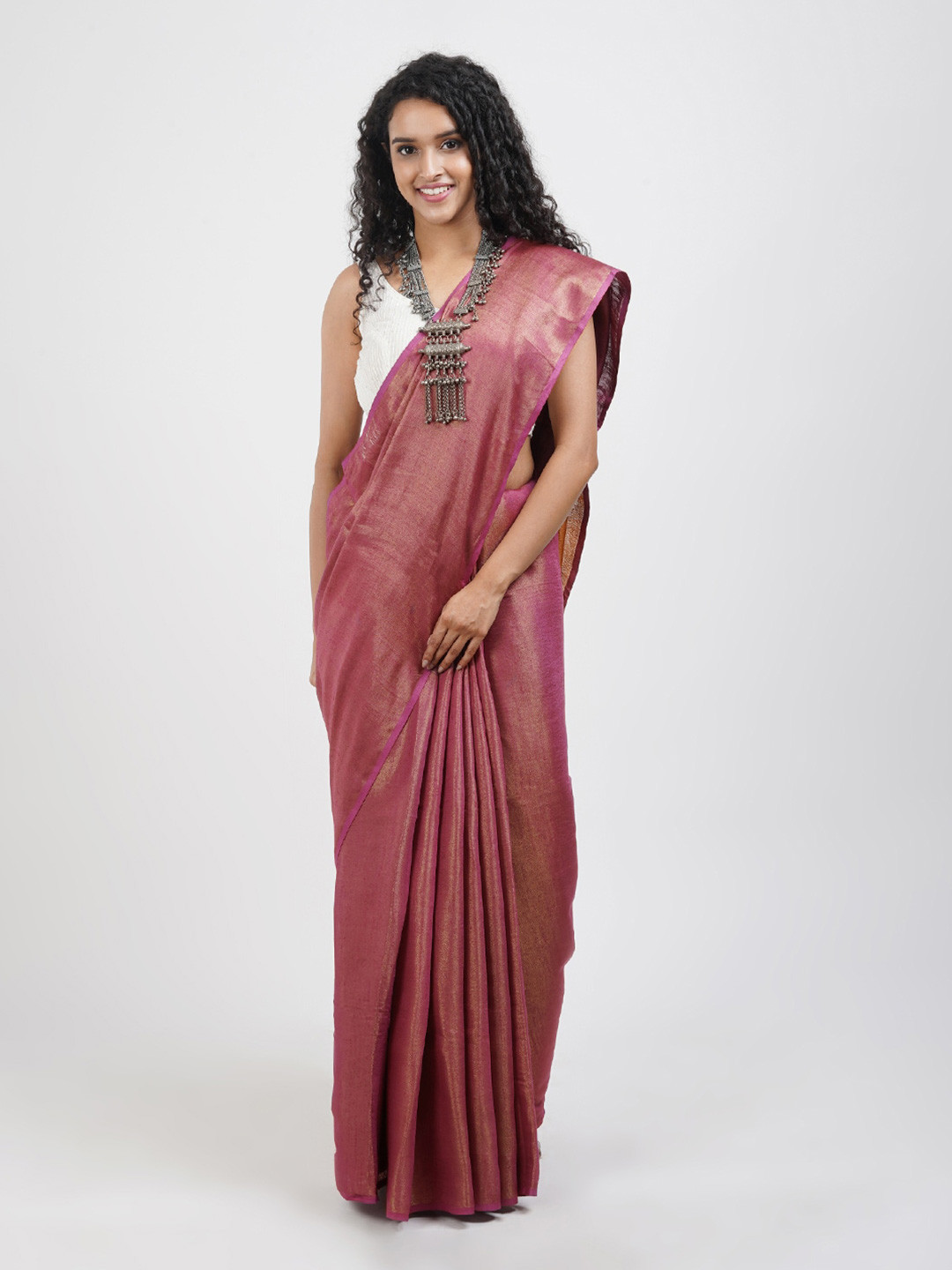 TEEJH Tussar Pure Cotton Saree