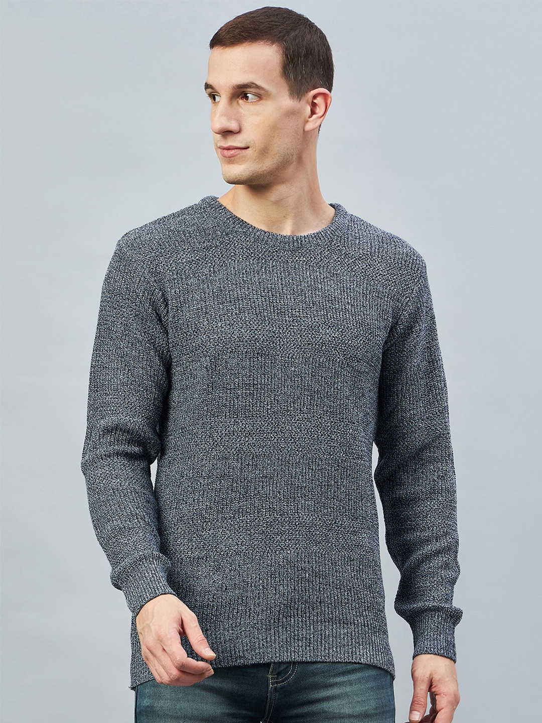 Club York Cable Knit Self Design Acrylic Pullover Sweaters