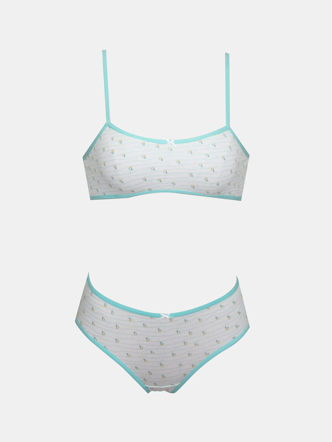 Dazzle Girls Printed Bra Panty Set