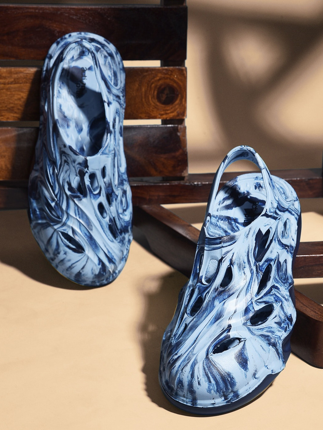 Action Men Printed Cut-Out Detail Clogs