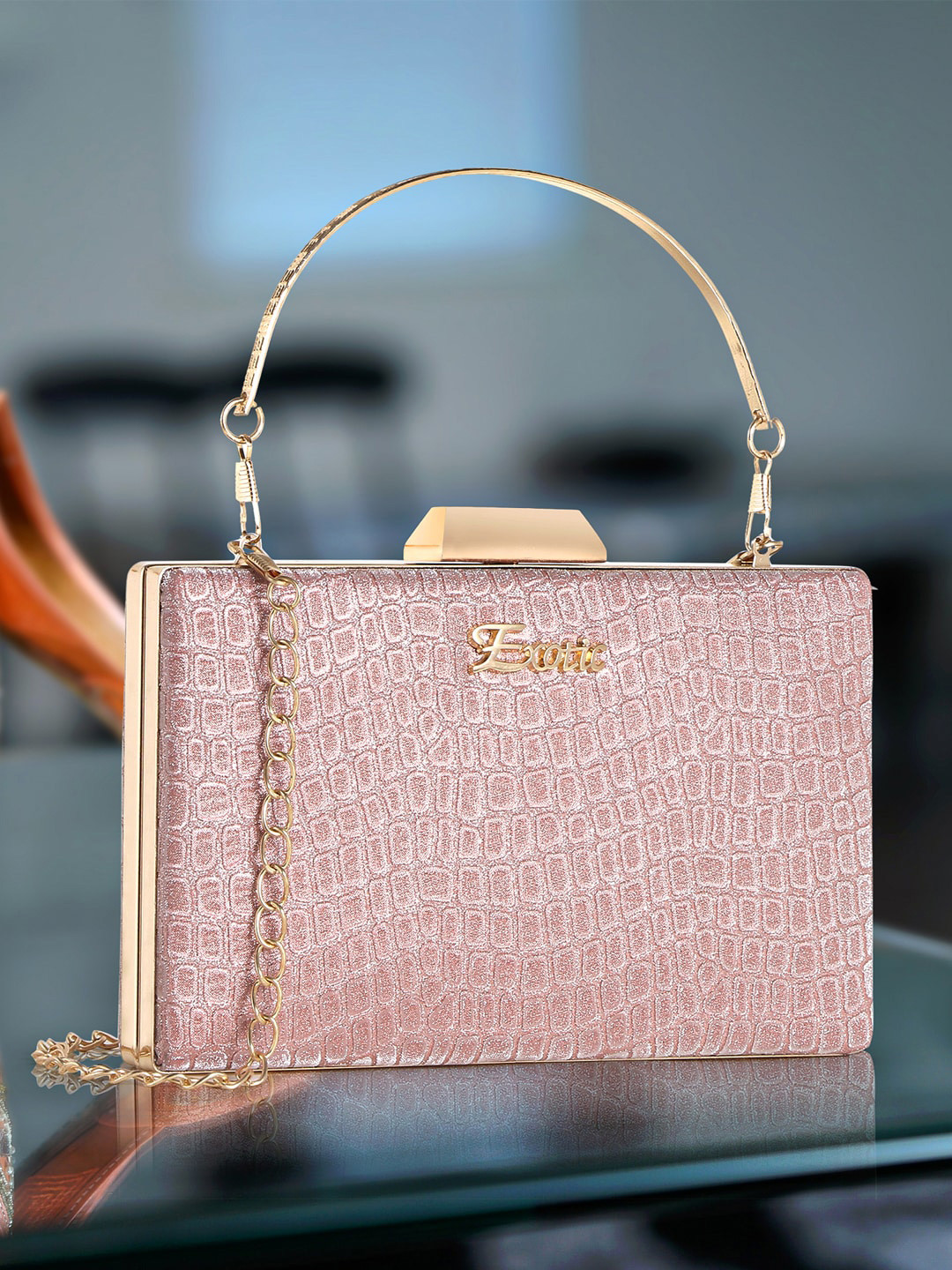 Exotic Textured Party Box Clutch
