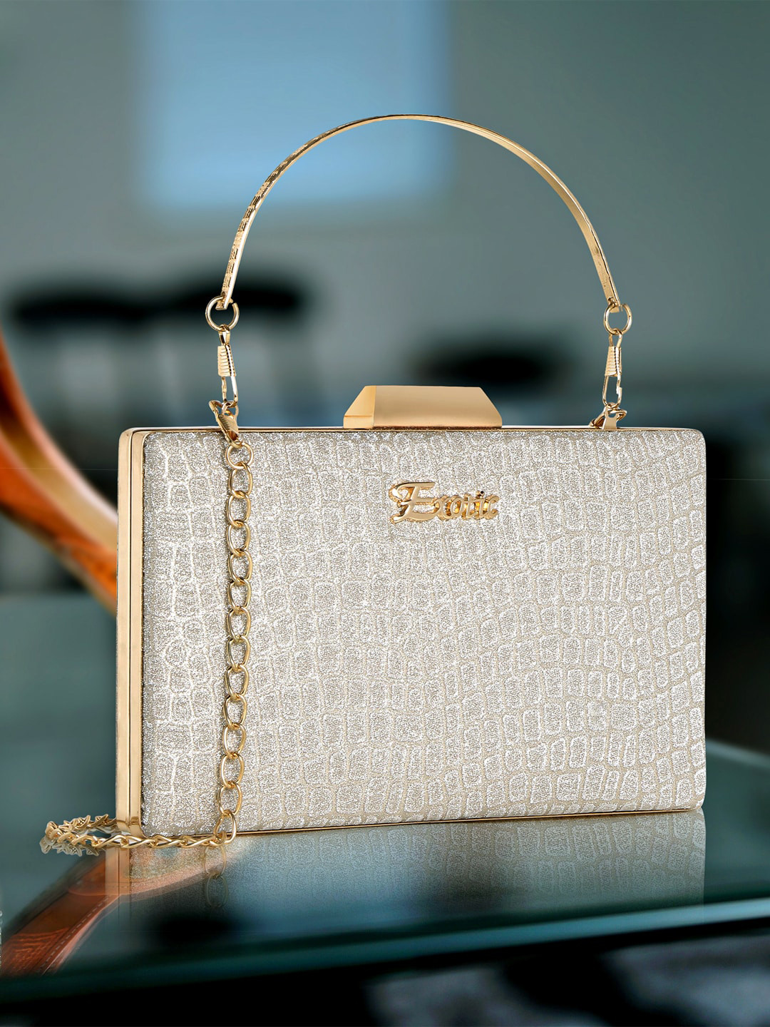 Exotic Textured Party Box Clutch