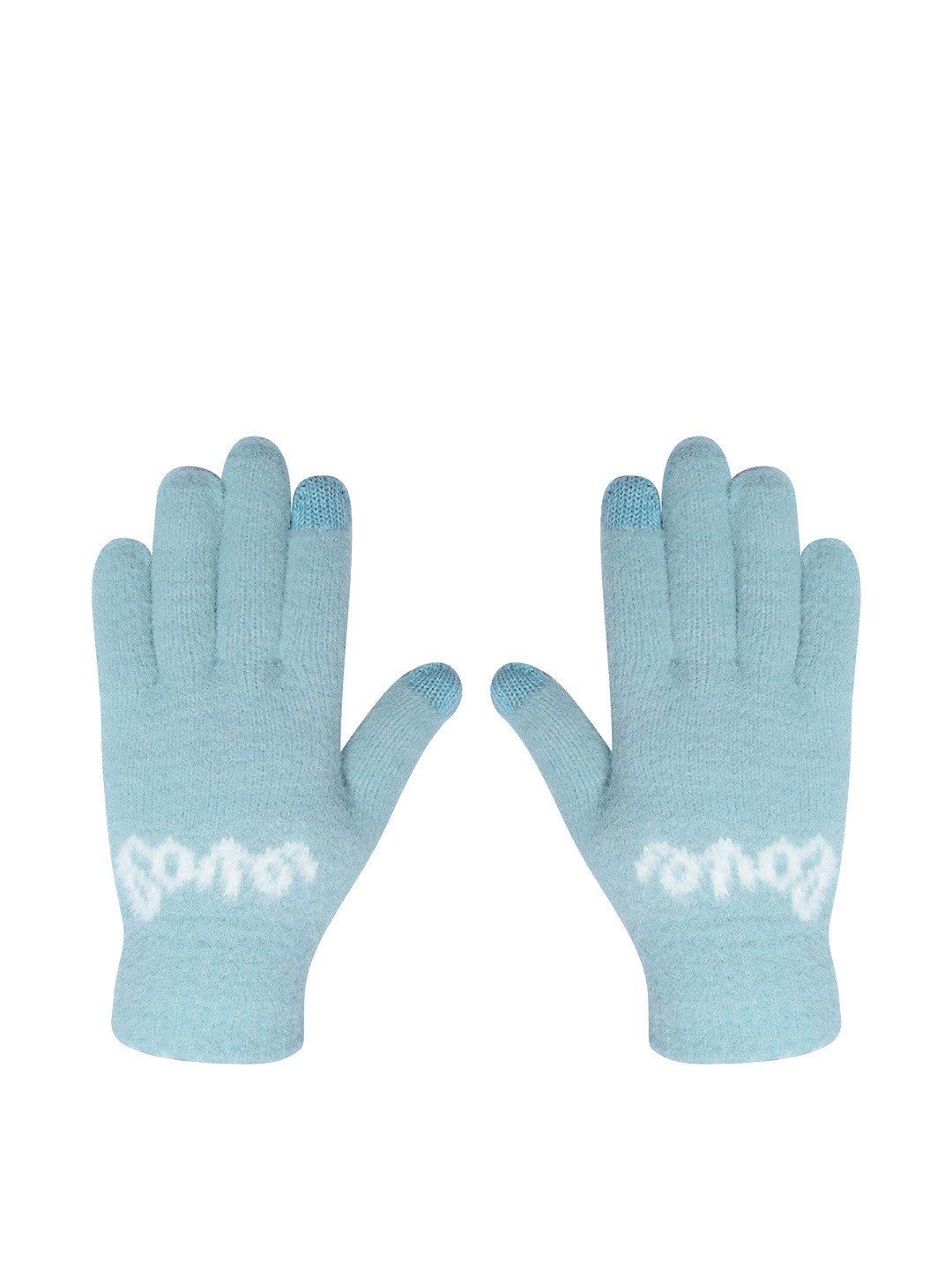 LOOM LEGACY Women Knitted Design Winter Acrylic Woollen Hand Gloves