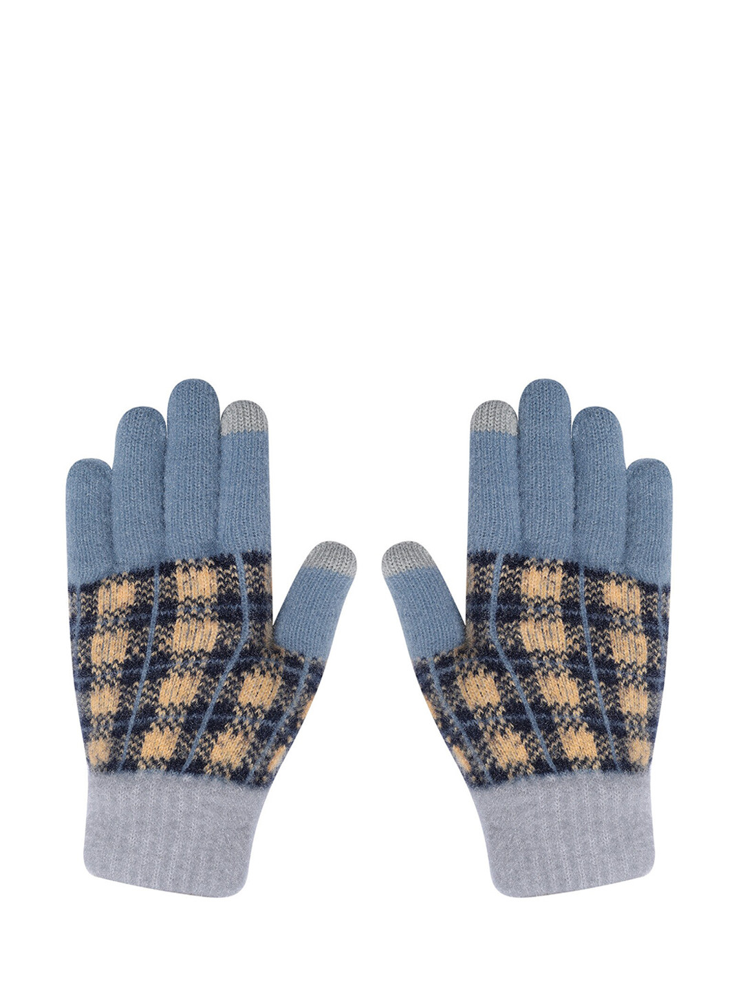 LOOM LEGACY Women Winter Acrylic Woolen Woven Design Hand Gloves