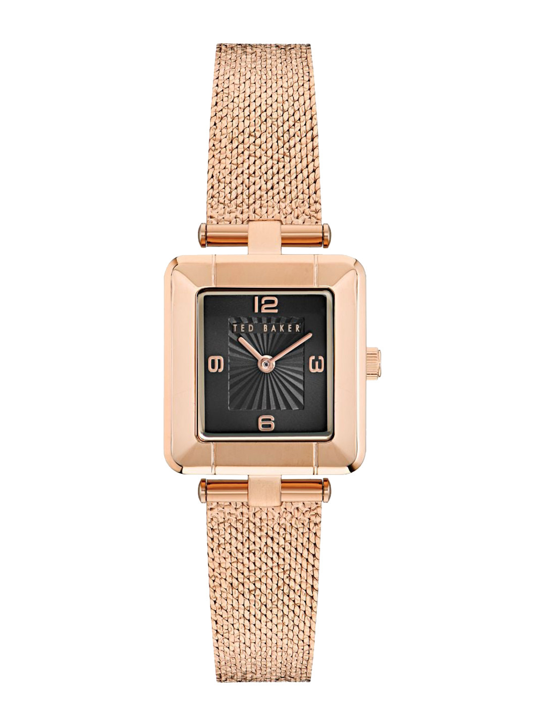 Ted Baker Women Brass Dial & Ceramic Bracelet Style Straps Analogue Watch BKPMSF304