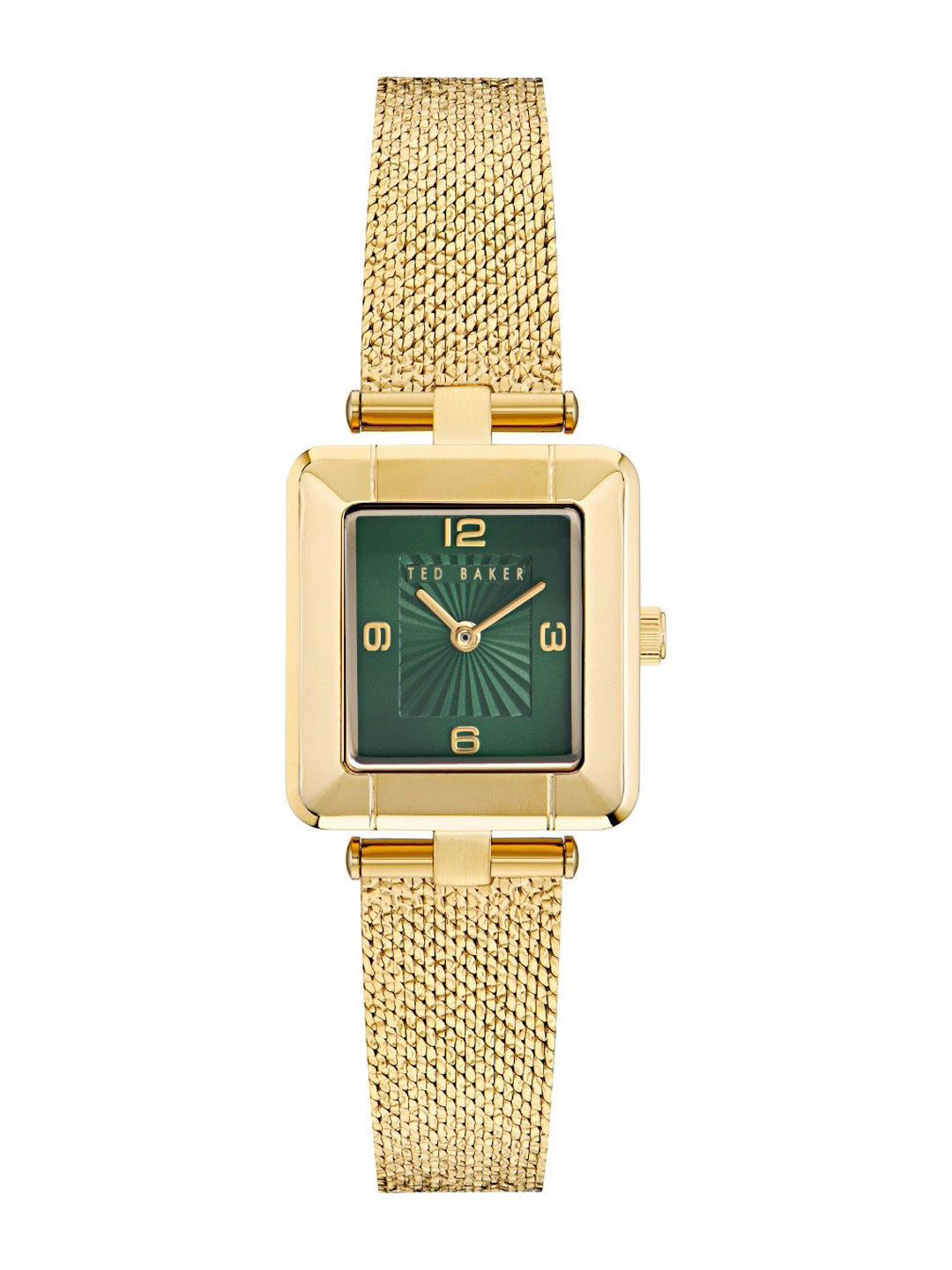 Ted Baker Women Brass Dial & Ceramic Bracelet Style Straps Analogue Watch BKPMSF306