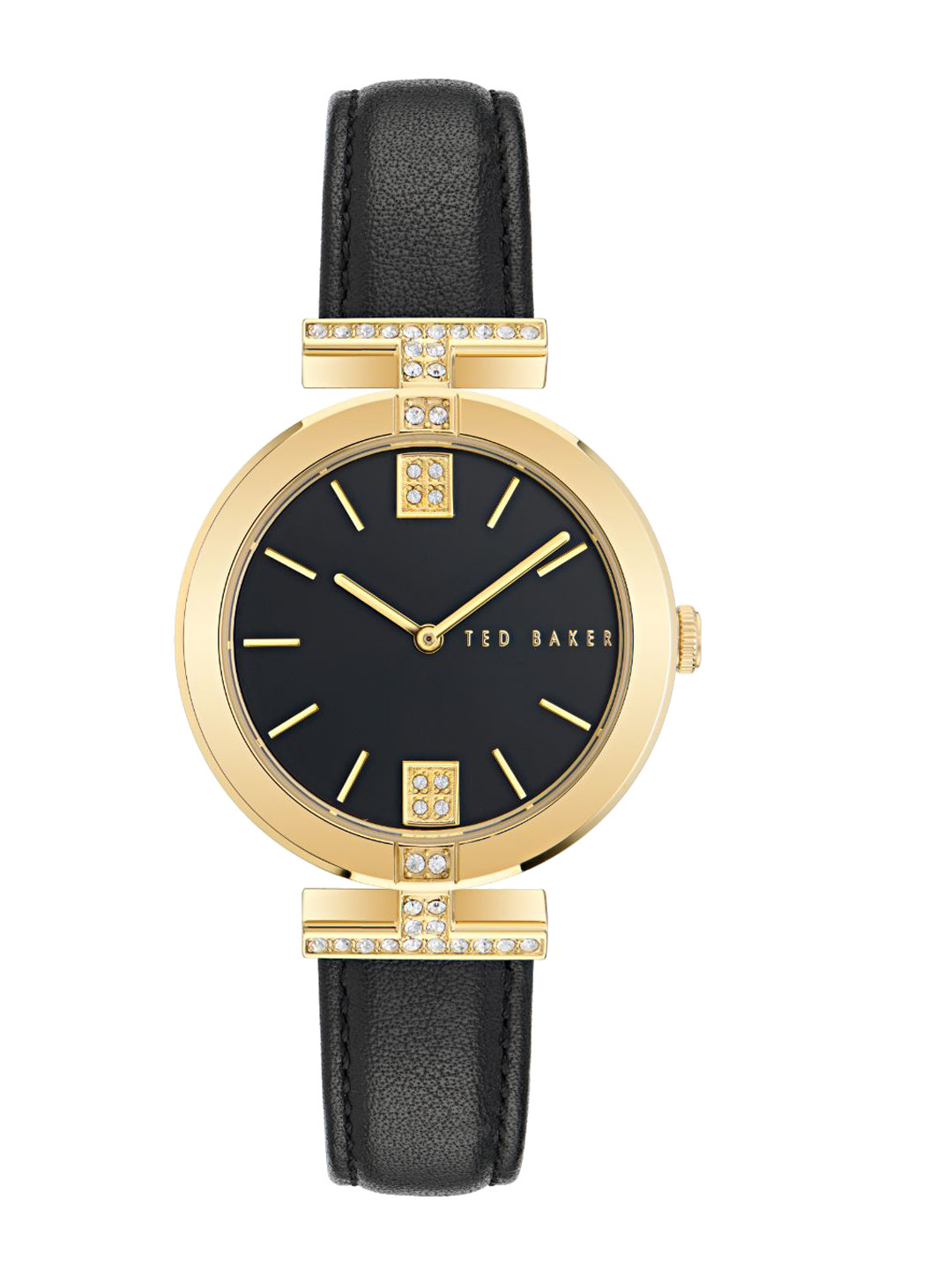 Ted Baker Women Embellished Dial & Leather Straps Analogue Watch BKPDAF301
