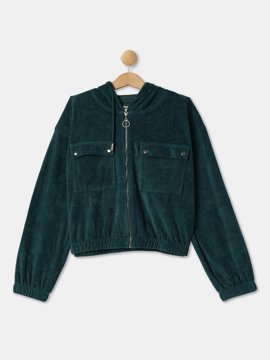 R&B Girls Hooded Cotton Tailored Jacket