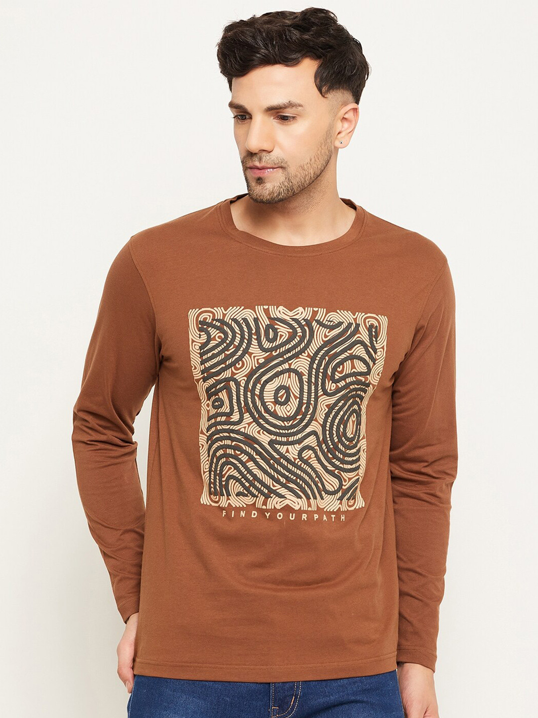 Club York Abstract Printed Long Sleeves T-shirt