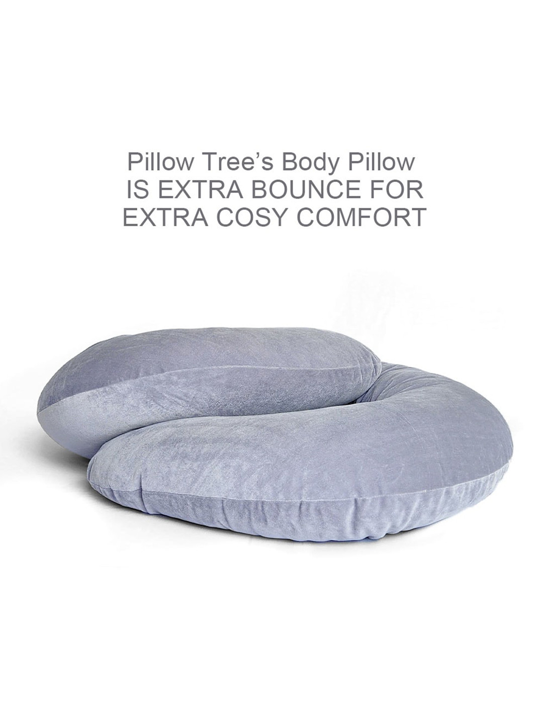 PILLOW TREE Grey Breathable Pregnancy Pillow