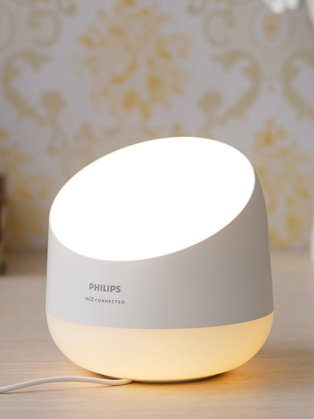 Philips White Metal Night Table Lamp