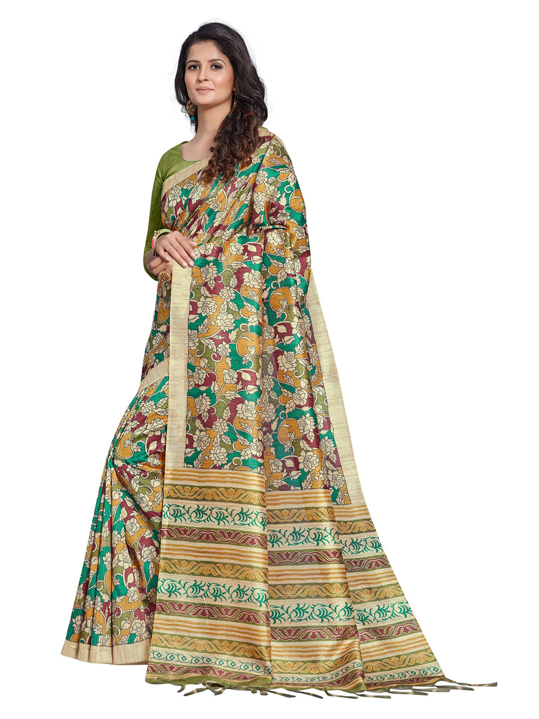 Anouk Ethnic Motifs Printed Manipuri Silk Saree