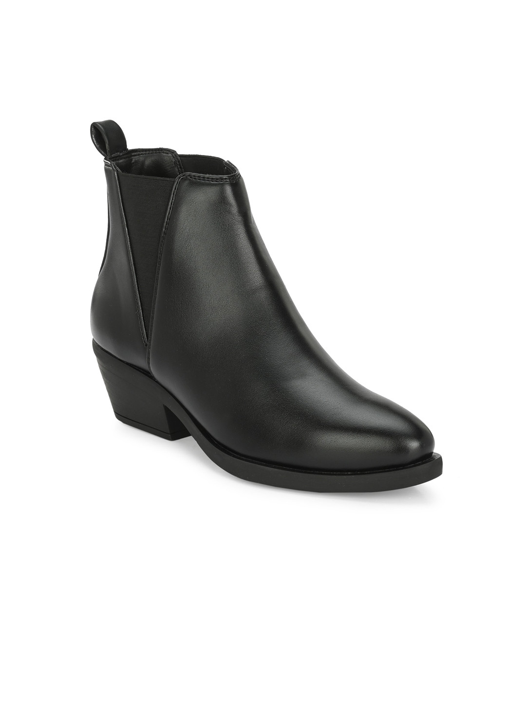 GARDIN Women Block Heeled Mid-Top Chelsea Boots