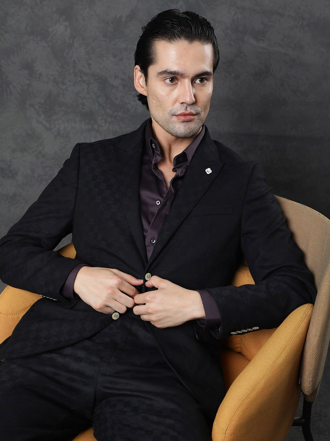 RARE RABBIT Slim-Fit Single-Breasted Casual Blazer