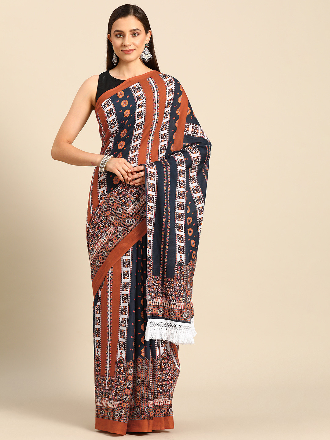BUTA BUTI Printe Pure Cotton Saree