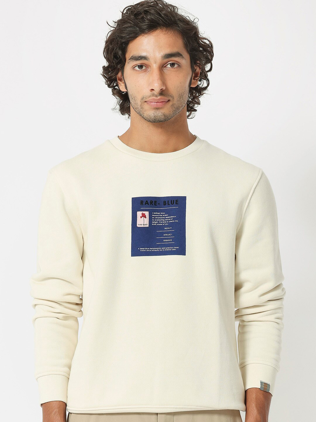 RARE RABBIT Men Rong Graphic Printed Sweatshirt