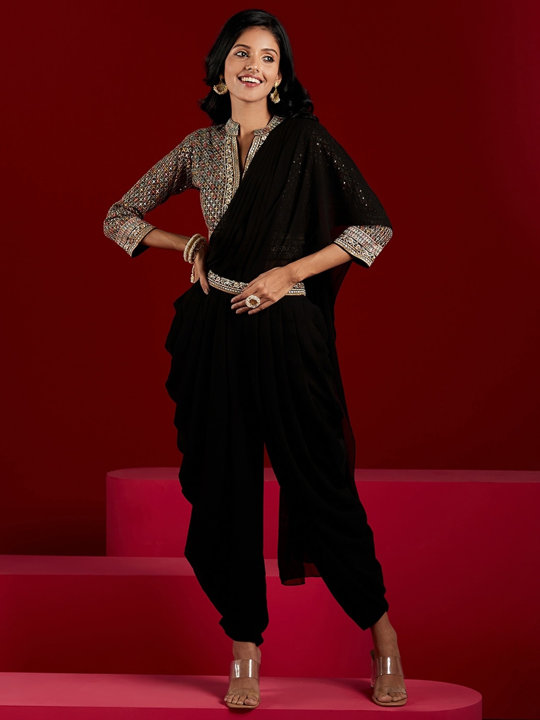 Dhoti saree online myntra discount