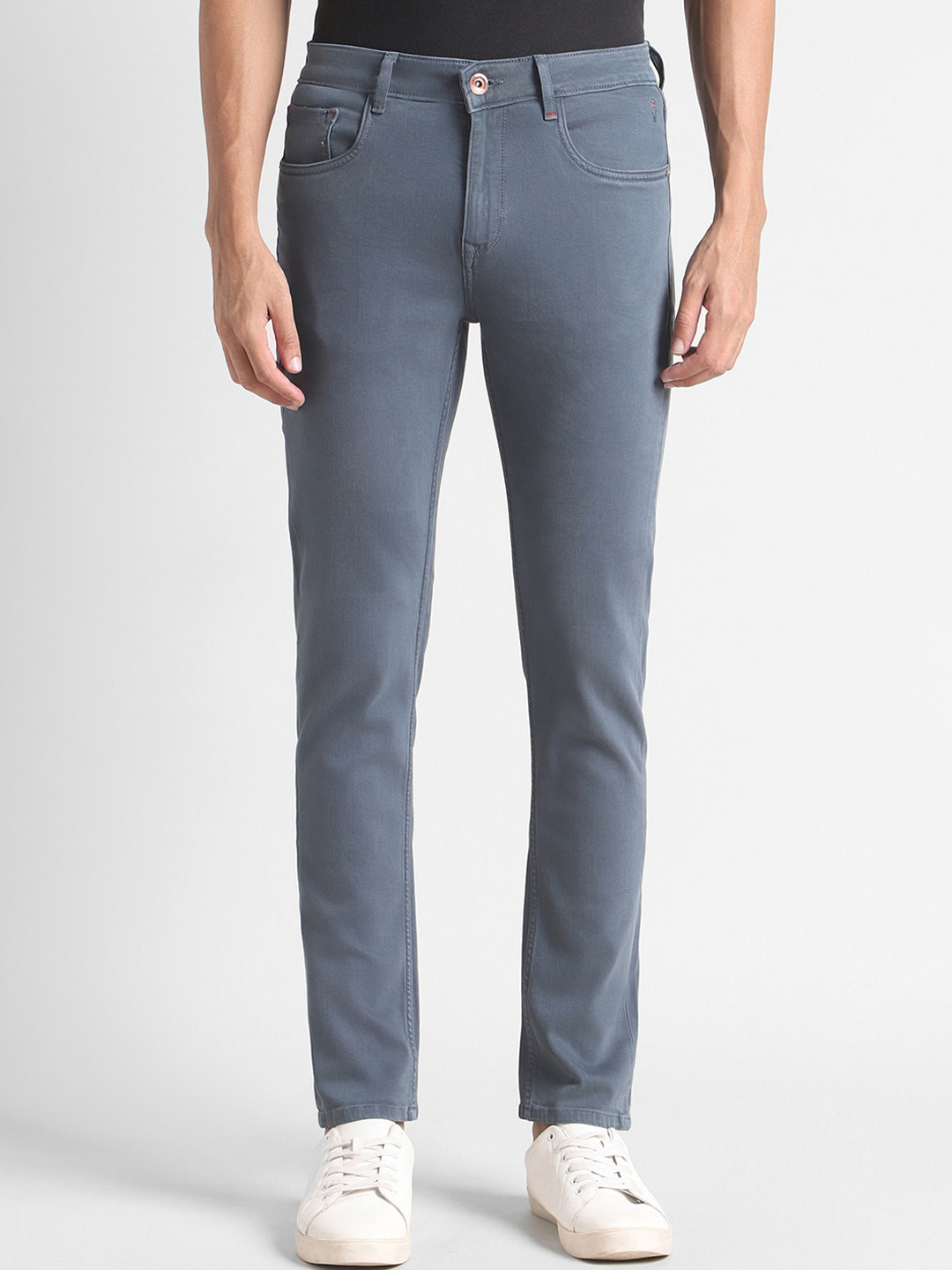 SIMON CARTER LONDON Men Clean Look Slim Fit Stretchable Jeans