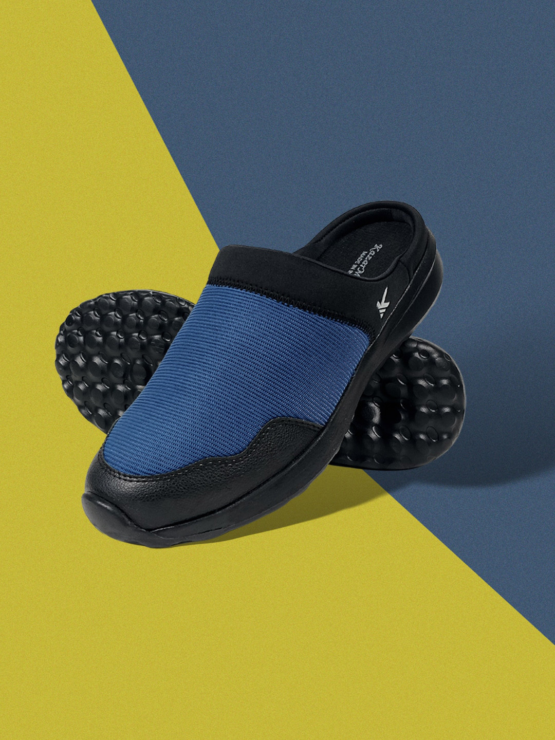 KazarMax Men Colourblocked Memory Foam Insole Lightweight Anti Skid Mules