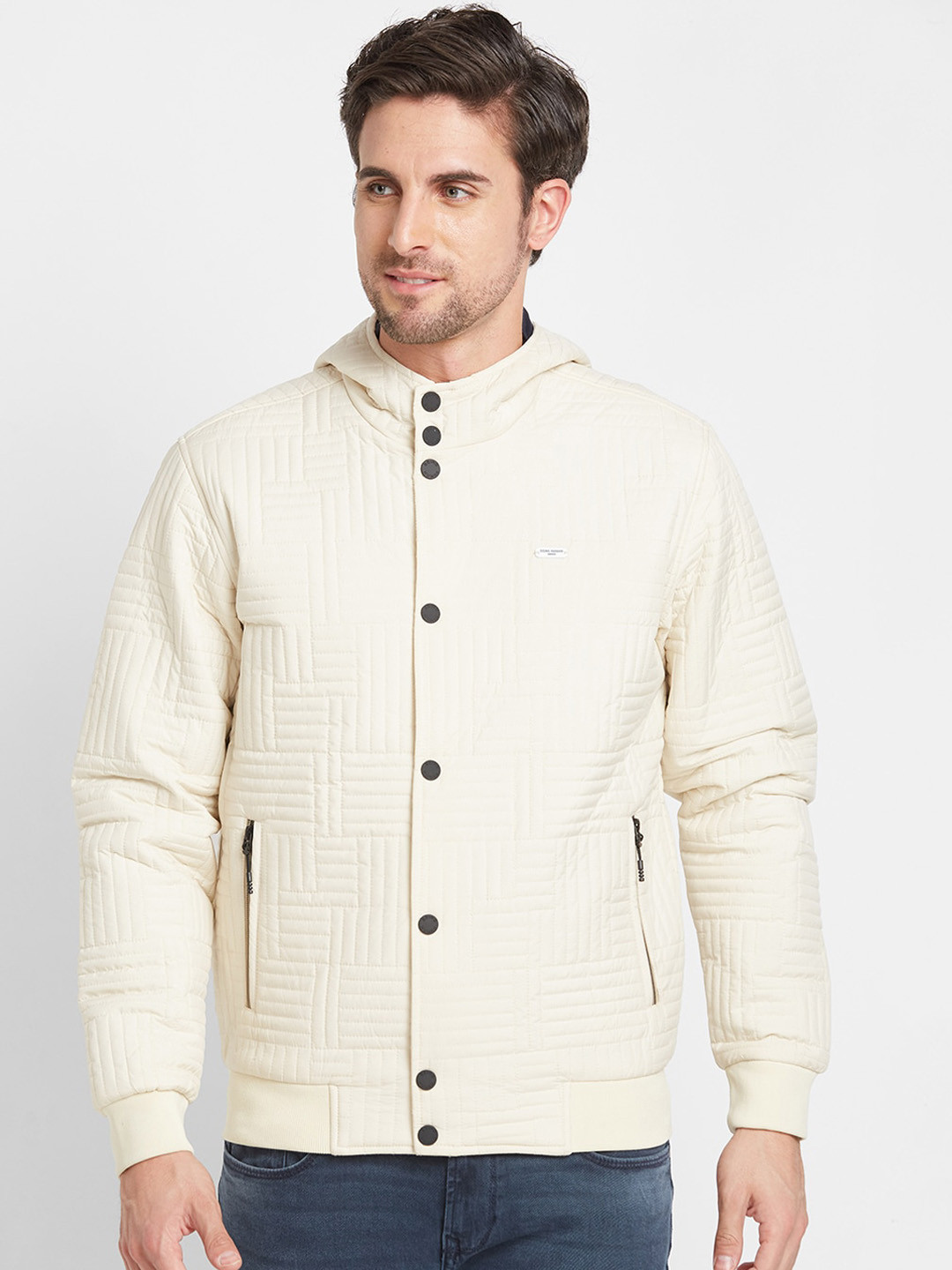 Being Human Self Design Hooded Bomber Jacket