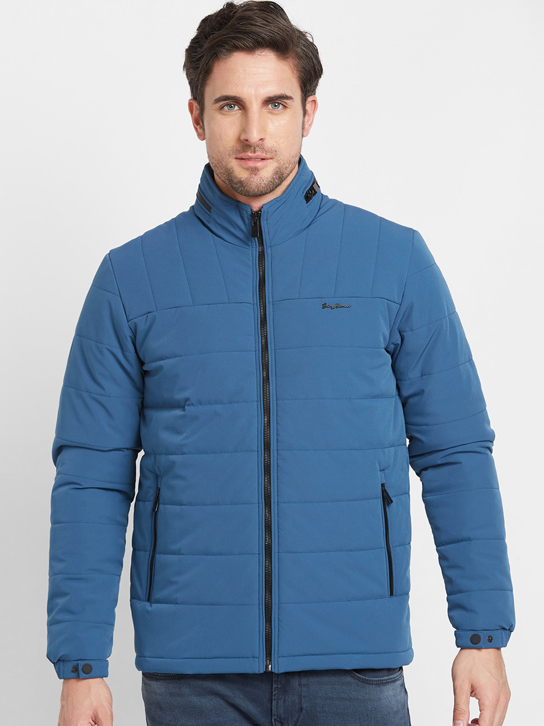 Being Human Mock Collar Padded Jacket