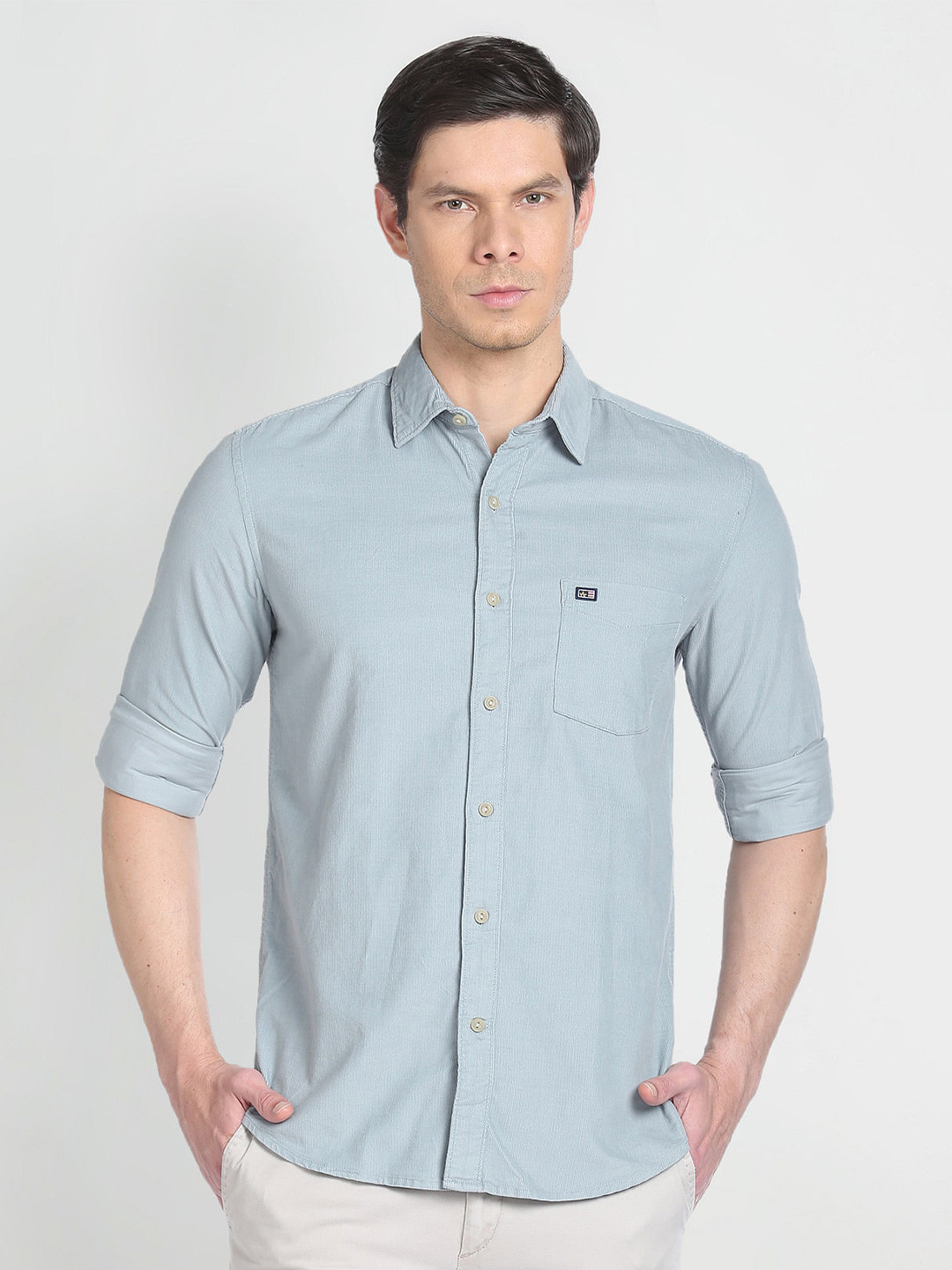 Arrow Sport Slim Fit Classic Corduroy Casual Shirt