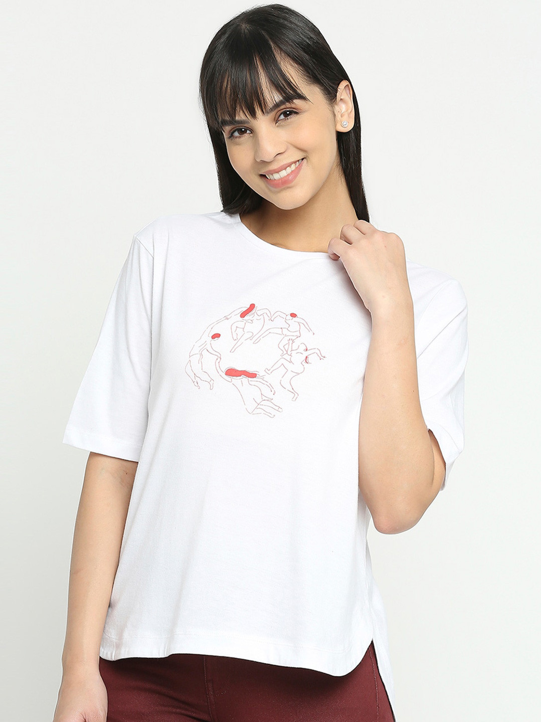 Being Human Conversational Printed Boxy T-shirt