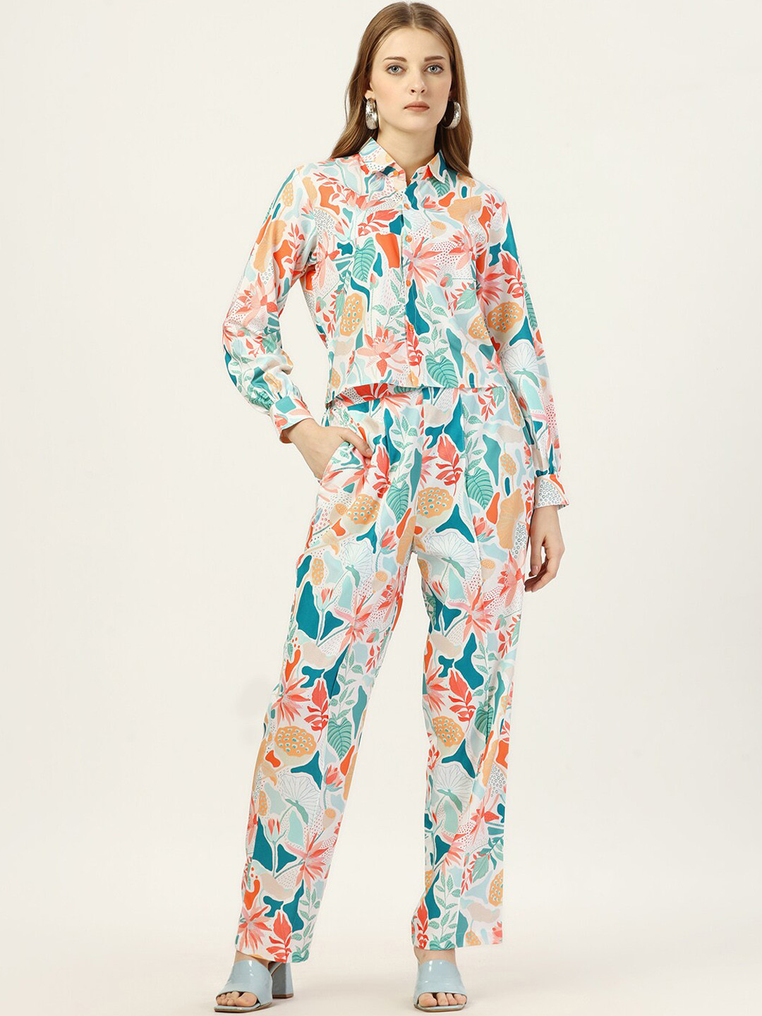 OCTICS Printed Shirt With Trouser