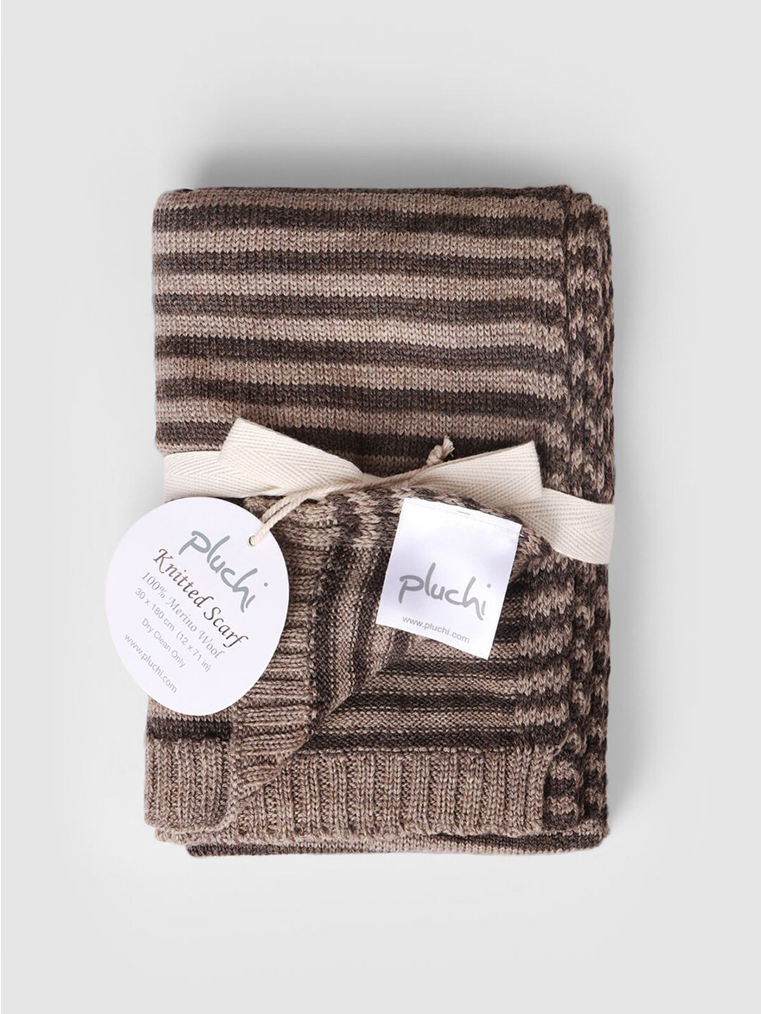 Pluchi Women Striped Knitted Scarf