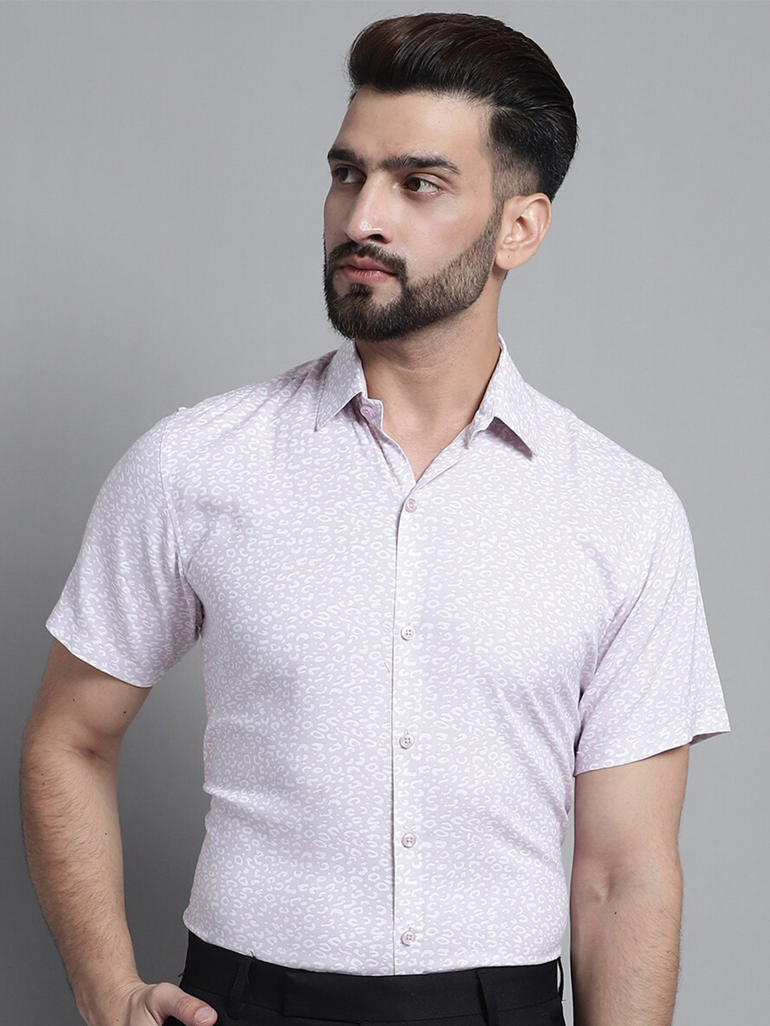 JAINISH Classic Animal Printed Formal Shirt