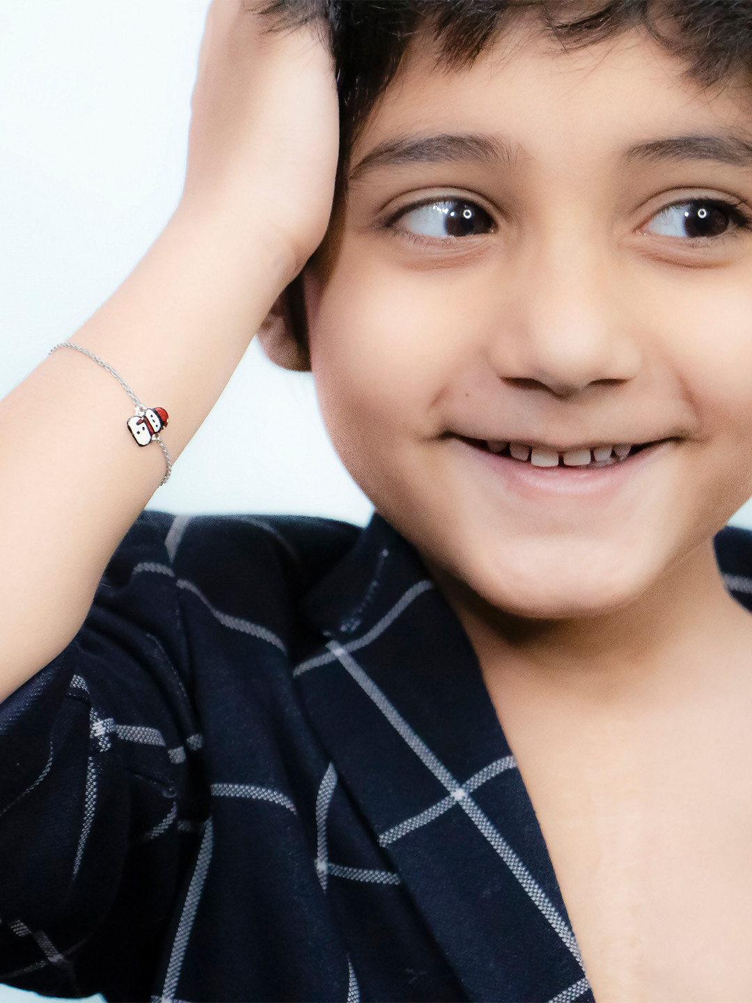 Kicky And Perky Kids 925 Sterling Silver Link Bracelet