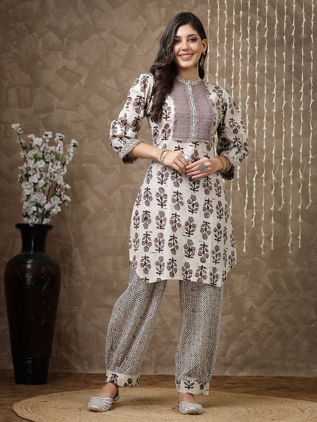 Nayam By Lakshita Women Yoke Design Regular Kurta with Palazzos