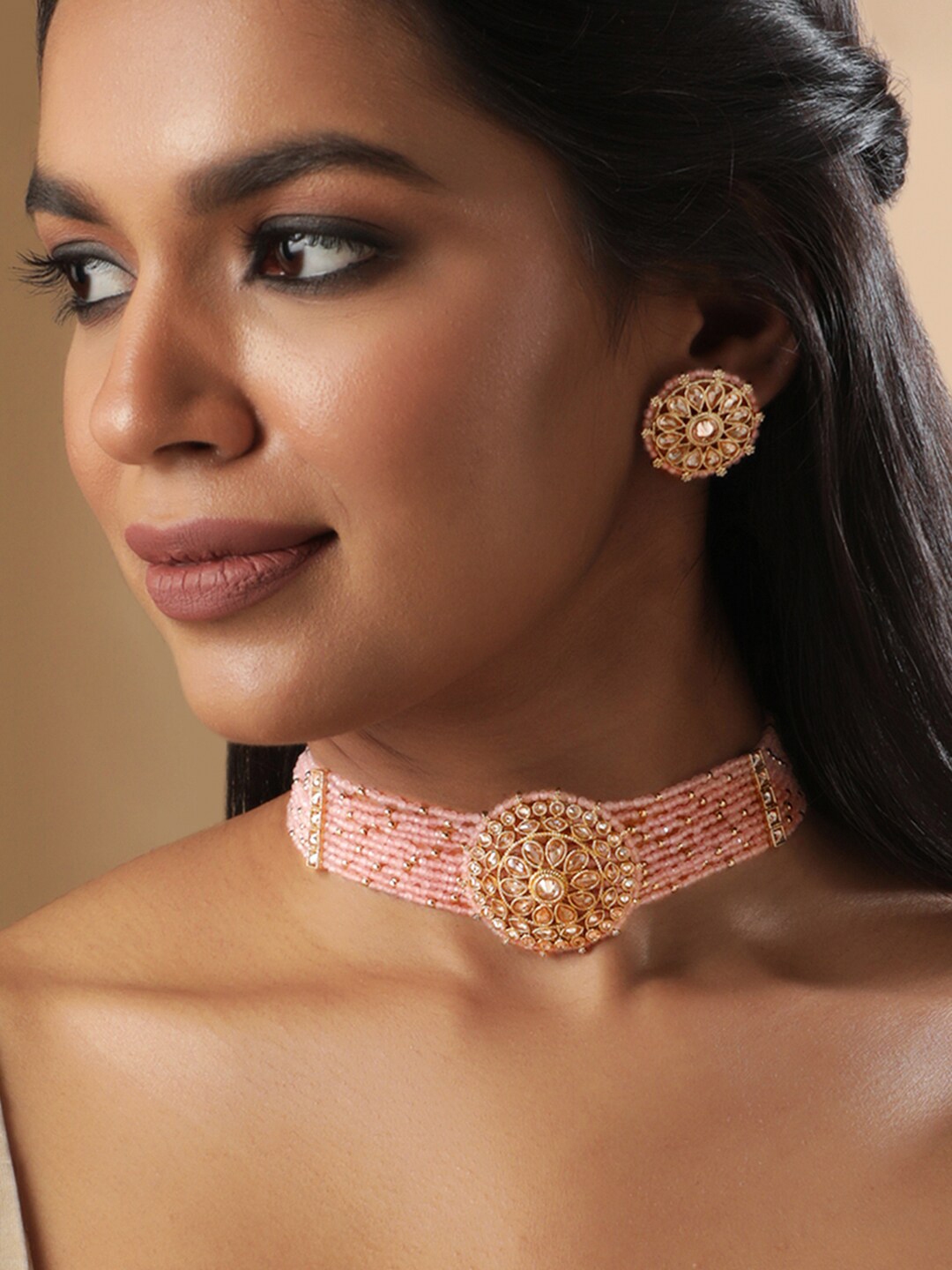 Rubans 22K Gold Plated Jewellery Set - Jewellery Set for Women 24991628 | Myntra