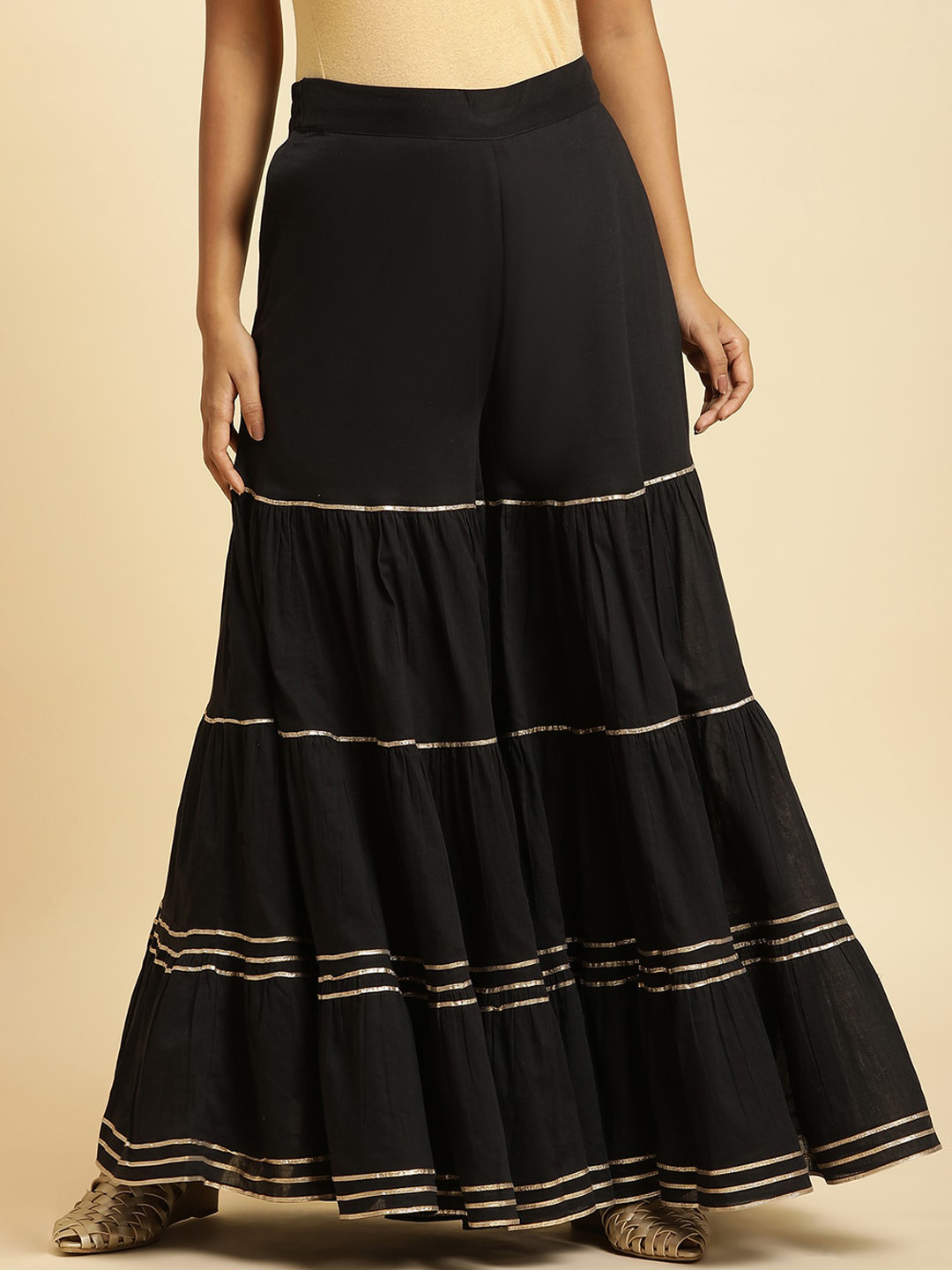 W Women Loose Fit Cotton Sharara