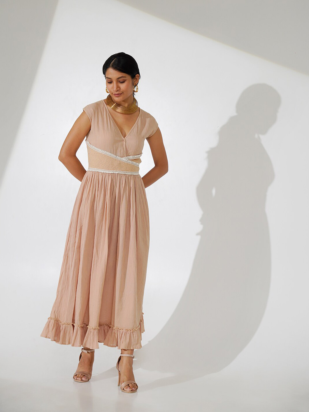 indy Raaga Sleeveless Cotton Maxi Dress