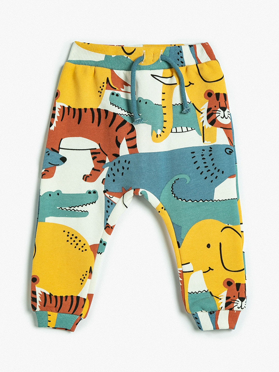 Koton Infants Conversational Printed Regular Fit Mid Rise Pure Cotton Joggers