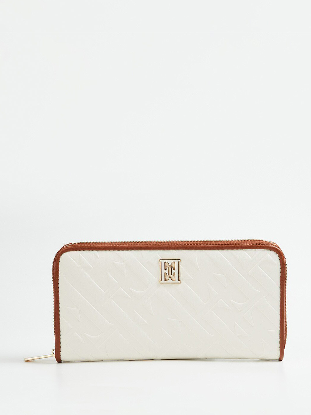 ELLE Women Textured Zip Around Wallet