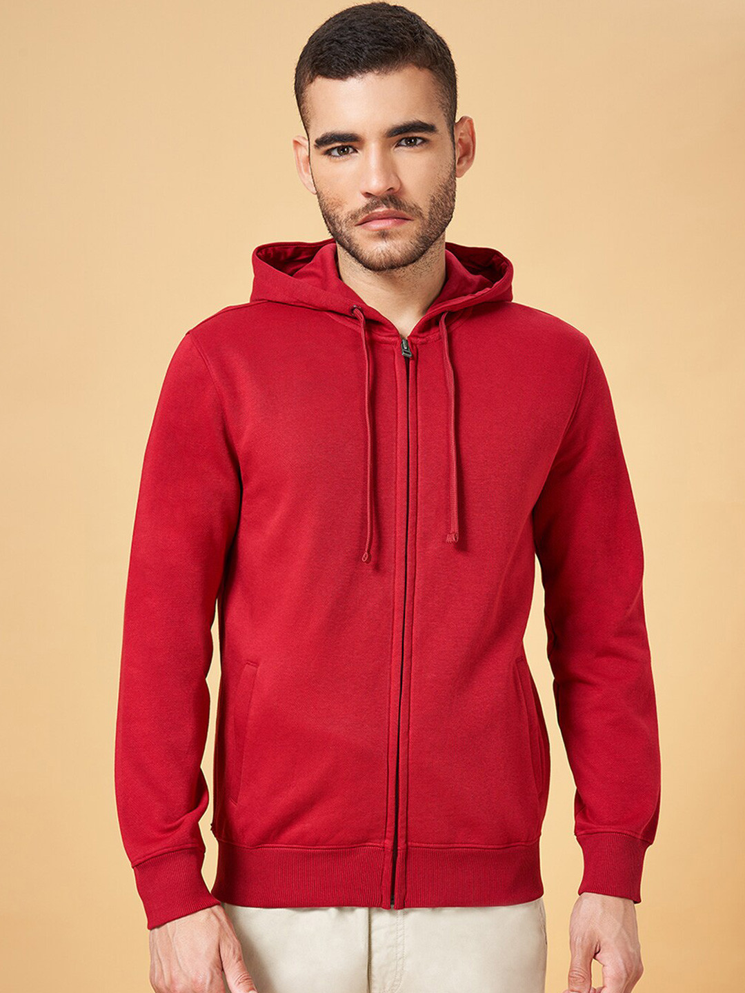 Urban Ranger by pantaloons Hooded Front-Open Sweatshirt