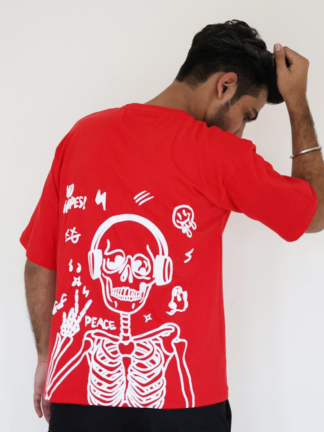 Nautankishaala Graphic Printed Oversized Cotton T-shirt