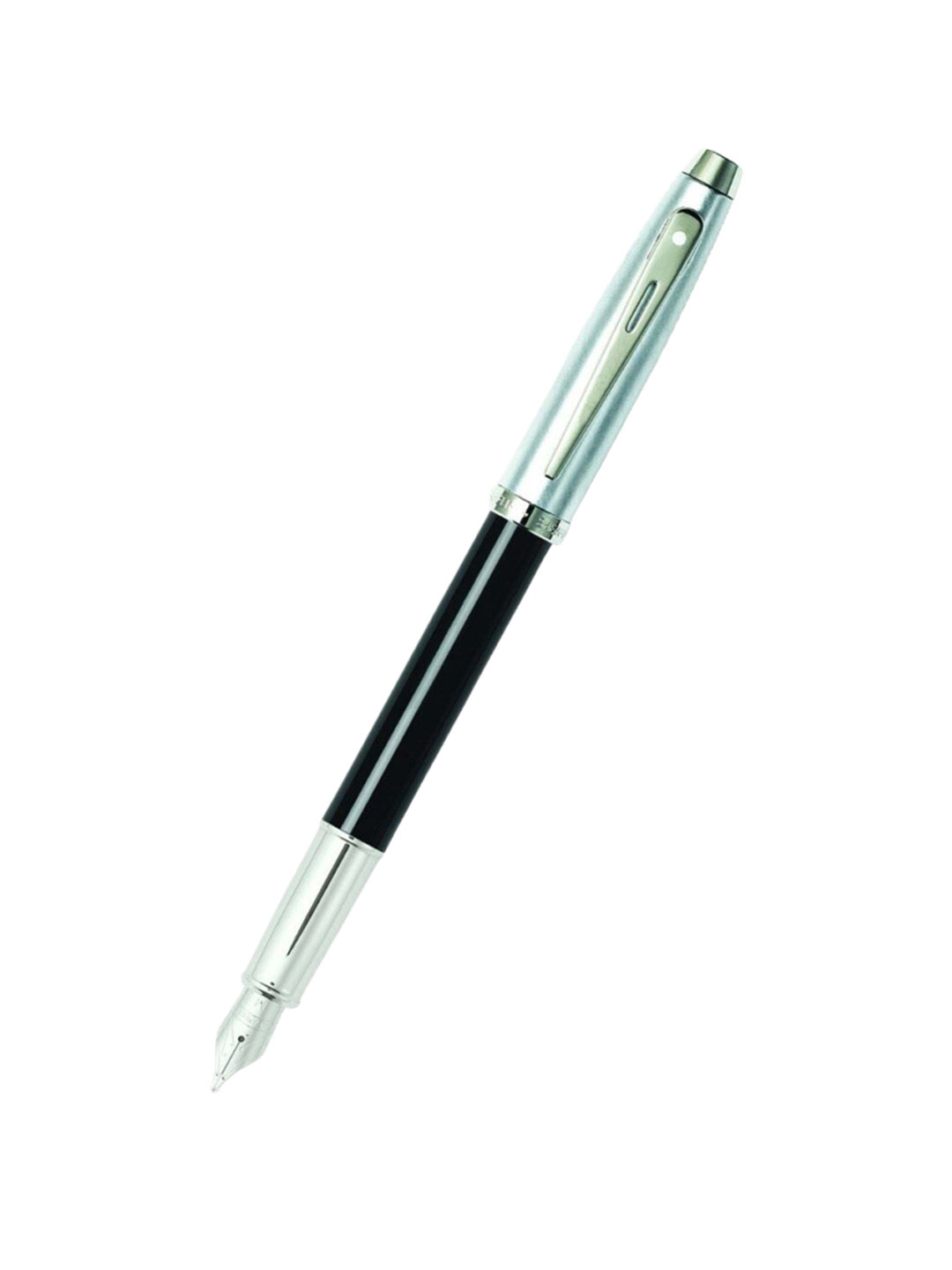 Sheaffer Black with Chrome Trim E9313 Gift100 Fine Nib Founatin Pen