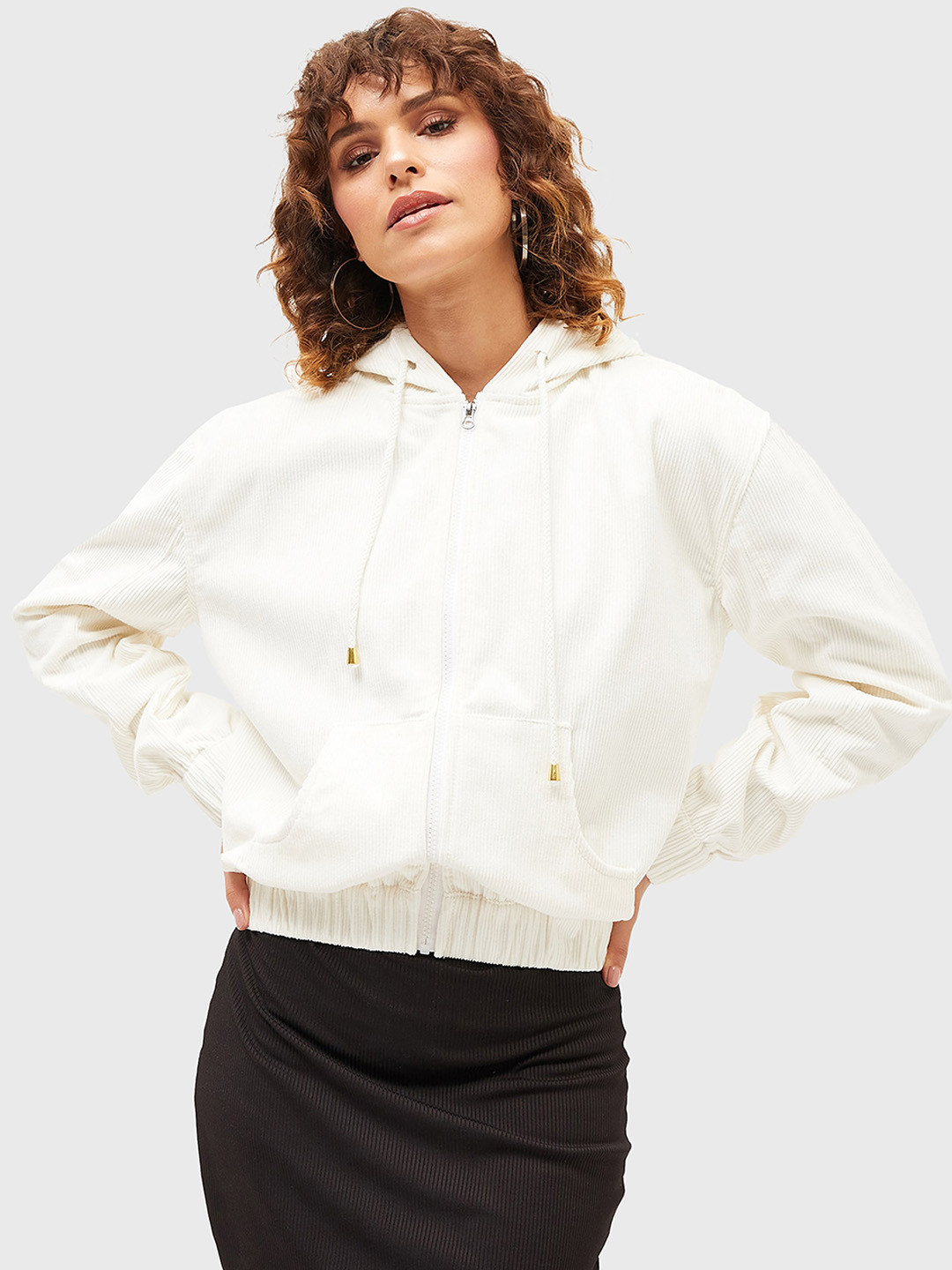 SASSAFRAS Corduroy Hooded Bomber