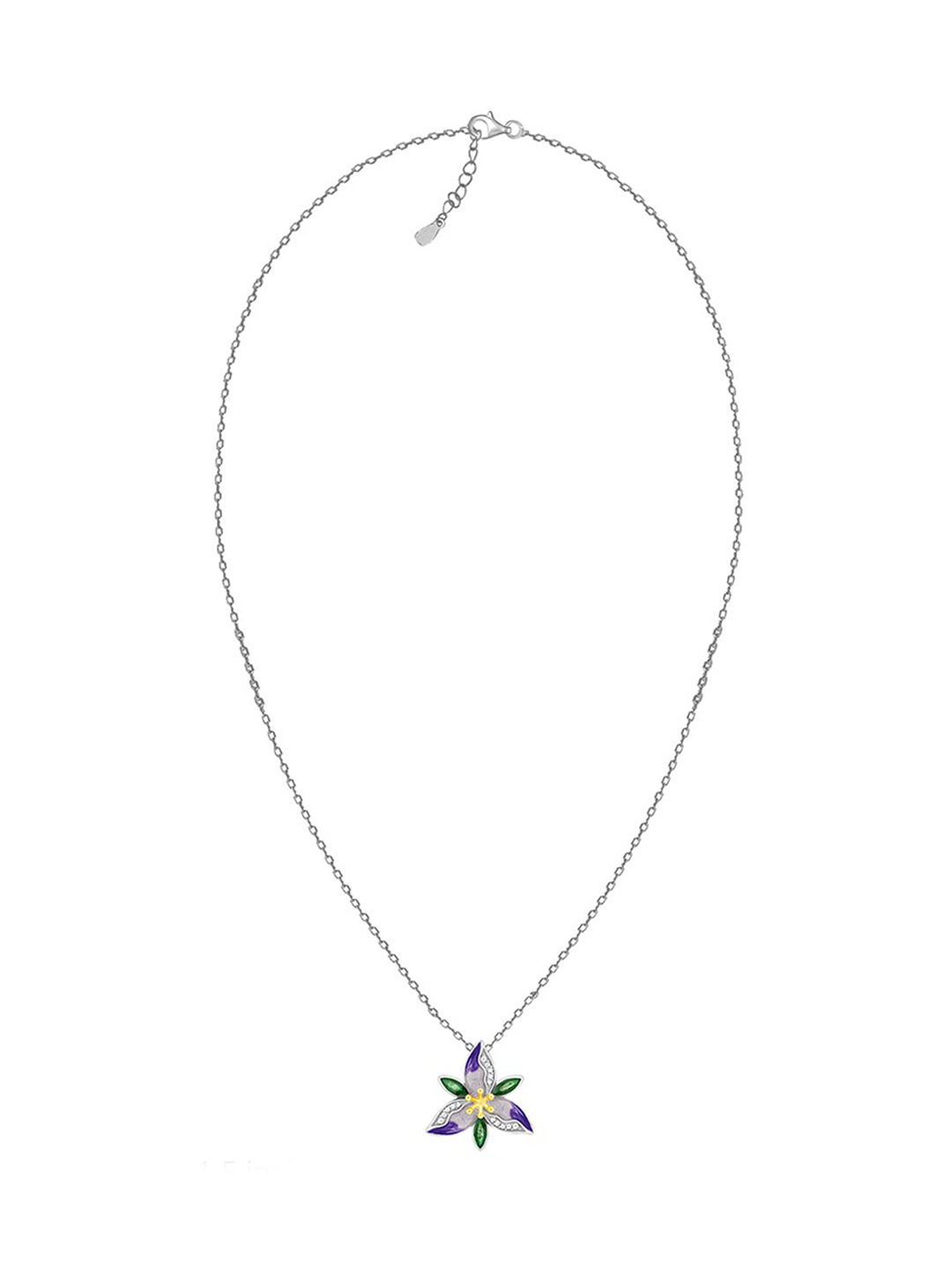 GIVA 92.5 Sterling Silver Rhodium Plated Stone Studded Convertible Finger Ring